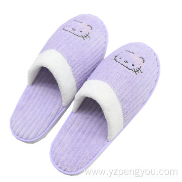 Purple Hello kitty slipper footwear woman hotel slipper